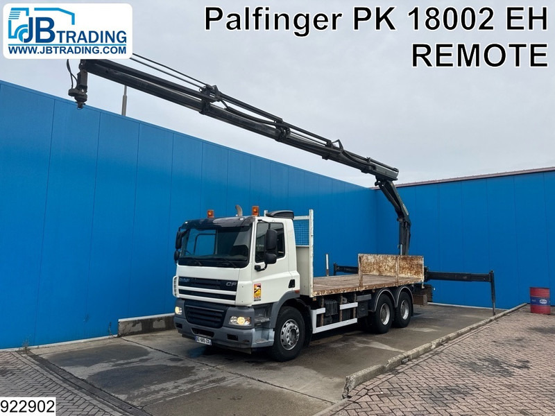 DAF 85 CF 410 6x4, EURO 5, Palfinger, Steel suspension - Camion plateau, Camion grue: photos 1 DAF 85 CF 410 6x4, EURO 5, Palfinger, Steel suspension - Camion plateau, Camion grue: photos 1