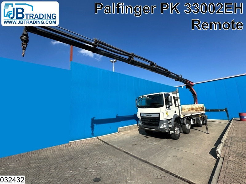 DAF CF 410 8x4, EURO 6, Palfinger, Remote - Camion plateau, Camion grue: photos 1 DAF CF 410 8x4, EURO 6, Palfinger, Remote - Camion plateau, Camion grue: photos 1