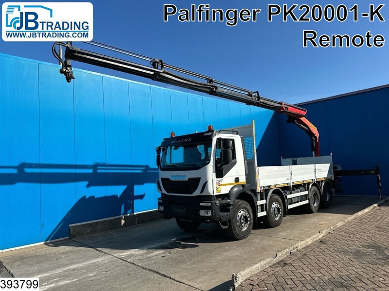 Iveco Trakker 410 8x4, EURO 6, Palfinger, Remote, Retarder - Camion plateau, Camion grue: photos 1 Iveco Trakker 410 8x4, EURO 6, Palfinger, Remote, Retarder - Camion plateau, Camion grue: photos 1