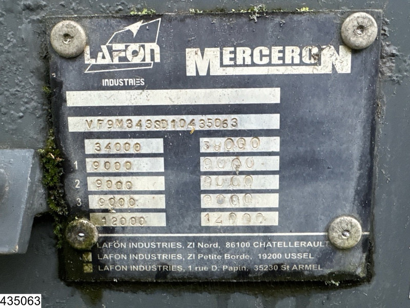 MERCERON Fuel 38.000 Liter, 7 Compartments - Semi-remorque citerne: photos 4 MERCERON Fuel 38.000 Liter, 7 Compartments - Semi-remorque citerne: photos 4