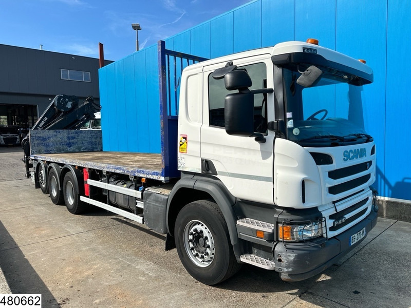 Scania P 410 8x4, EURO 6, HIAB, Remote, Steeringaxle - Camion plateau, Camion grue: photos 4 Scania P 410 8x4, EURO 6, HIAB, Remote, Steeringaxle - Camion plateau, Camion grue: photos 4