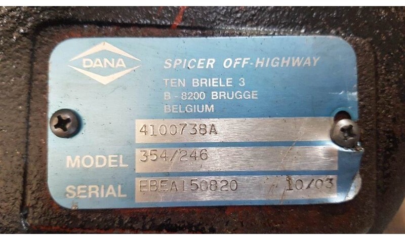 Boîte de vitesse et pièces pour Engins de chantier DANA Spicer 354 / 246 - Ahlmann AZ 150 - Transmiss: photos 8