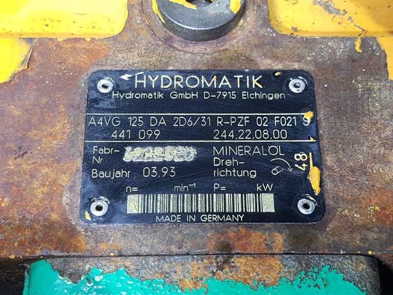 Hydromatik A4VG125DA2D6/31R-Drive pump/Fahrpumpe/Rijpomp - Hydraulique: photos 4 Hydromatik A4VG125DA2D6/31R-Drive pump/Fahrpumpe/Rijpomp - Hydraulique: photos 4