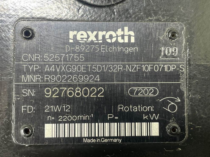 Hydraulique pour Engins de chantier Manitou MLT635/741/940-52571755-Drive pump/Fahrpumpe: photos 6