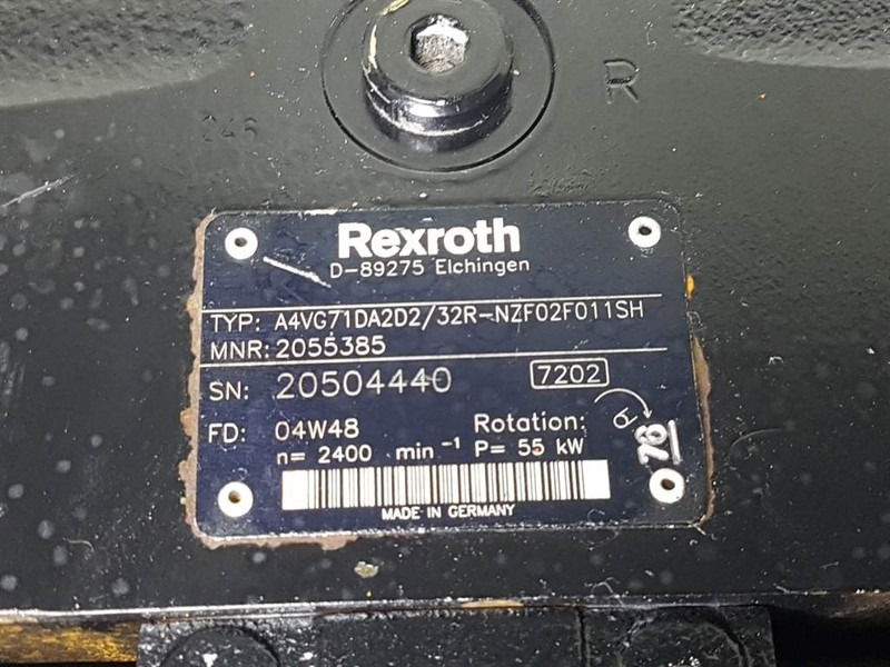 Rexroth A4VG71DA2D2/32R-R902055385-Drive pump/Fahrpumpe - Hydraulique pour Engins de chantier: photos 4 Rexroth A4VG71DA2D2/32R-R902055385-Drive pump/Fahrpumpe - Hydraulique pour Engins de chantier: photos 4