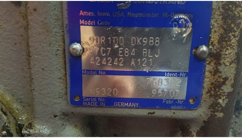 Sauer Sundstrand 90R100DK9B8 - Paus RL1051 - Pump - Hydraulique: photos 3 Sauer Sundstrand 90R100DK9B8 - Paus RL1051 - Pump - Hydraulique: photos 3