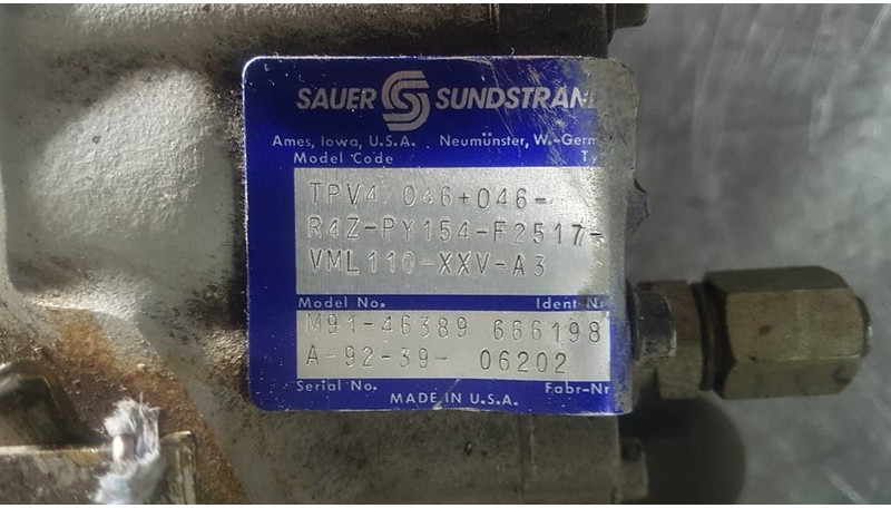 Sauer Sundstrand TPV4/046+046-R4Z - Drive pump - Hydraulique: photos 3 Sauer Sundstrand TPV4/046+046-R4Z - Drive pump - Hydraulique: photos 3