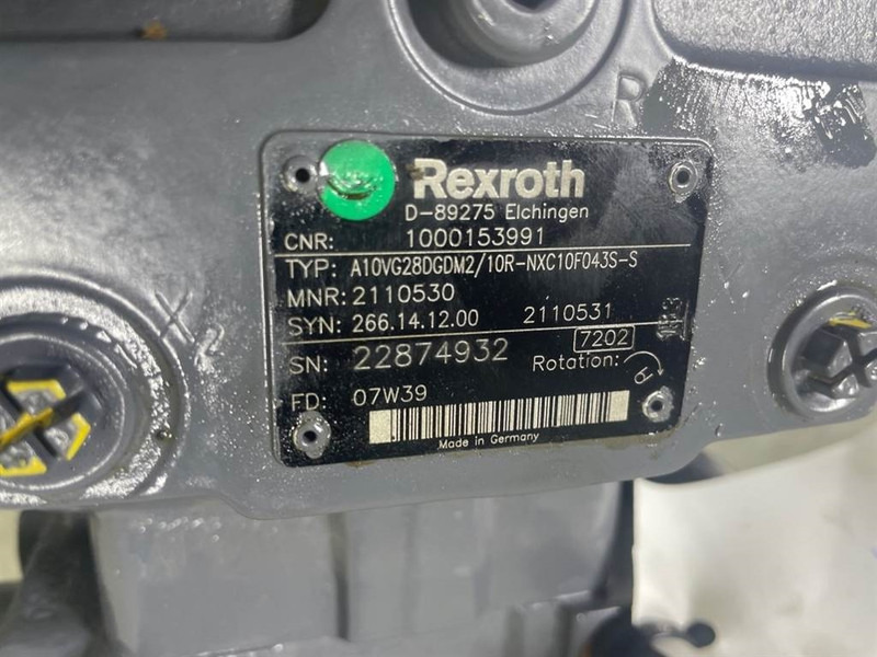 WACKER NEUSON 1000153991-Rexroth A10VG28DGDM2/10R-Drive pump - Hydraulique pour Engins de chantier: photos 4 WACKER NEUSON 1000153991-Rexroth A10VG28DGDM2/10R-Drive pump - Hydraulique pour Engins de chantier: photos 4