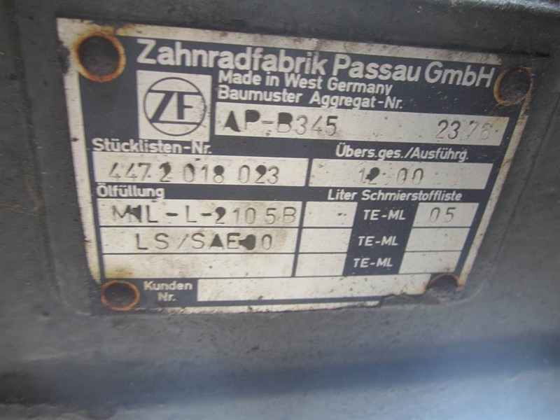 ZF AP-B345 - O&K - Axle/Achse/As - Essieu et pièces pour Engins de chantier: photos 3 ZF AP-B345 - O&K - Axle/Achse/As - Essieu et pièces pour Engins de chantier: photos 3