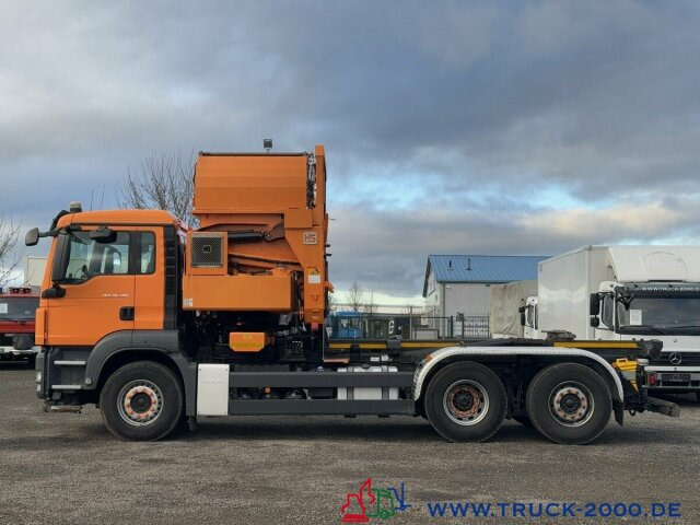 Benne à ordures ménagères pour transport de déchets MAN TGS 26.320 HS Fahrzeugbau ASF Wechselcontainer: photos 12
