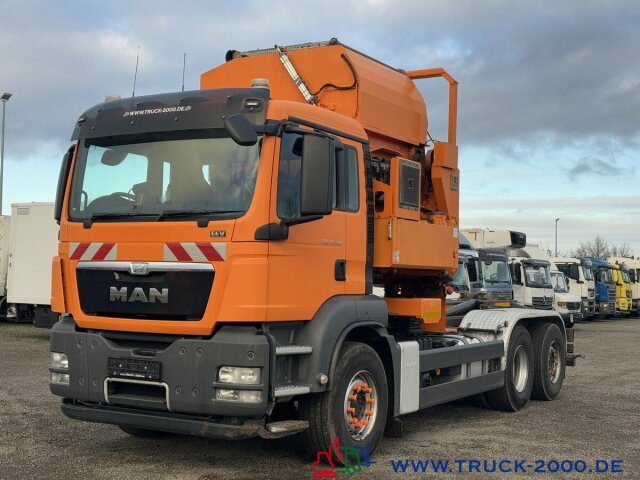 Benne à ordures ménagères pour transport de déchets MAN TGS 26.320 HS Fahrzeugbau ASF Wechselcontainer: photos 8