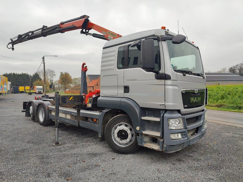 MAN TGS 26.320 Container Palift Kraan Palfinger PK18002 - Camion ampliroll, Camion grue: photos 2 MAN TGS 26.320 Container Palift Kraan Palfinger PK18002 - Camion ampliroll, Camion grue: photos 2