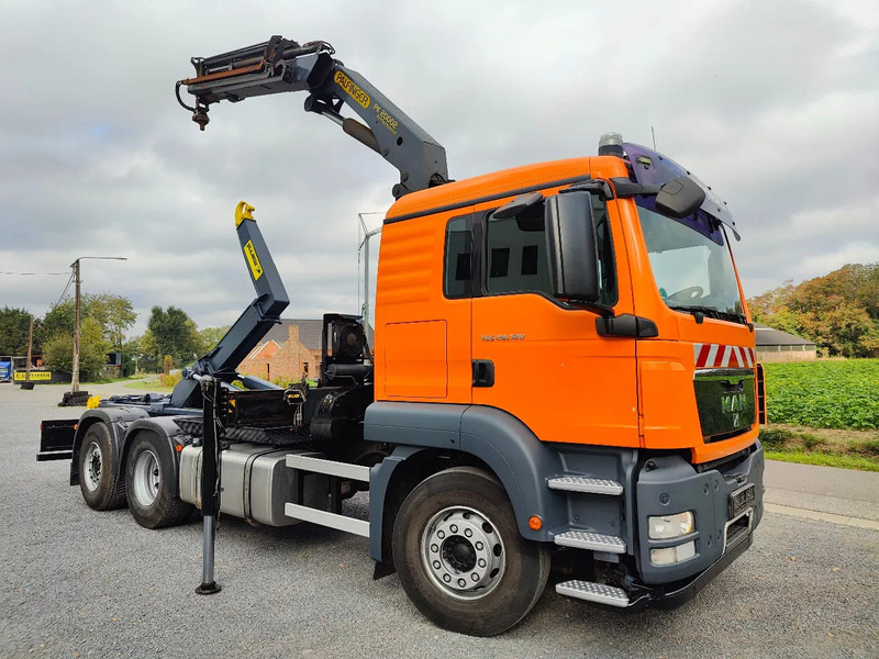 MAN TGS 26.320 Palfinger PK20002 Cotainer Marrel - Camion ampliroll, Camion grue: photos 2 MAN TGS 26.320 Palfinger PK20002 Cotainer Marrel - Camion ampliroll, Camion grue: photos 2