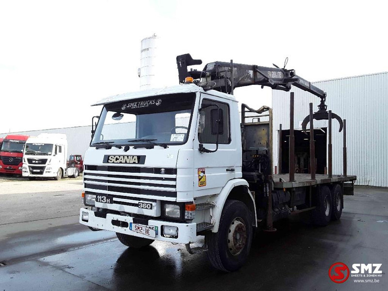 Scania 113 360 Diebolt big axle 12 gear retarder - Camion plateau, Camion grue: photos 3 Scania 113 360 Diebolt big axle 12 gear retarder - Camion plateau, Camion grue: photos 3