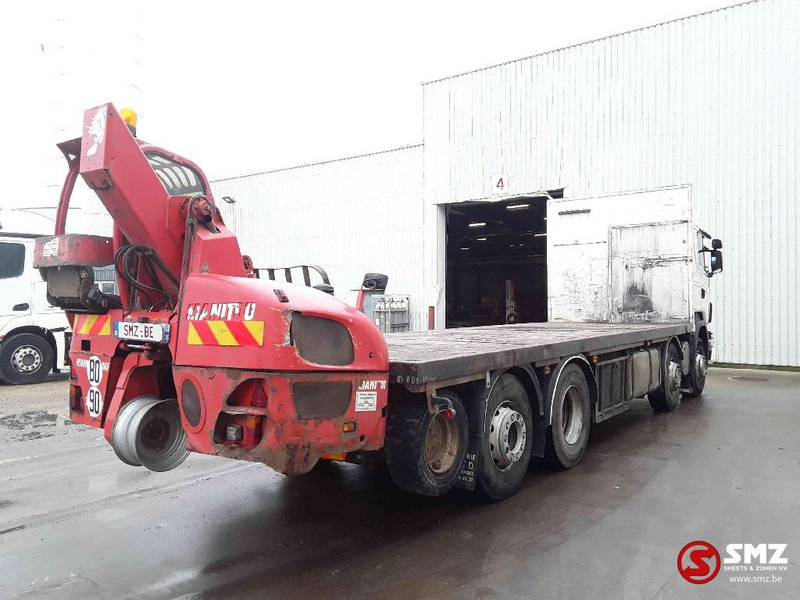 Camion plateau Scania R 420 8x2 +manitou TMT 25.20: photos 11