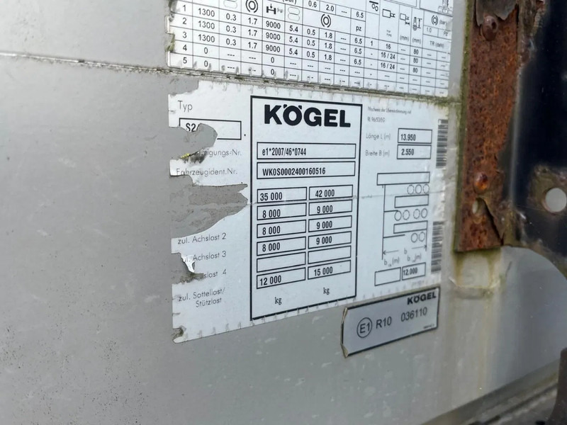 Kögel Schuifzeilen BPW assen - Semi-remorque rideaux coulissants: photos 4 Kögel Schuifzeilen BPW assen - Semi-remorque rideaux coulissants: photos 4