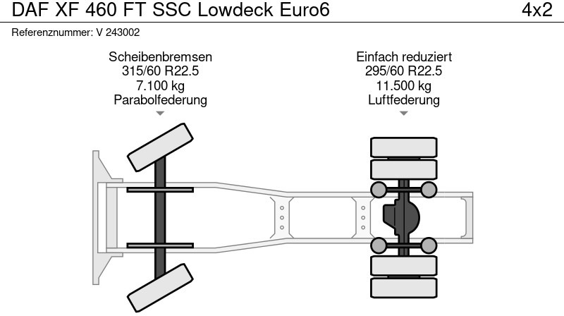 Tracteur routier DAF XF 460 FT SSC Lowdeck Euro6: photos 12 Tracteur routier DAF XF 460 FT SSC Lowdeck Euro6: photos 12