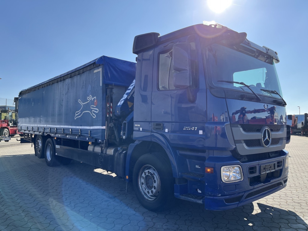 Camion à rideaux coulissants, Camion grue Mercedes-Benz 2541 6x2  Atlas 135.2E Pritsche 8,20 m Ausziehbar: photos 13