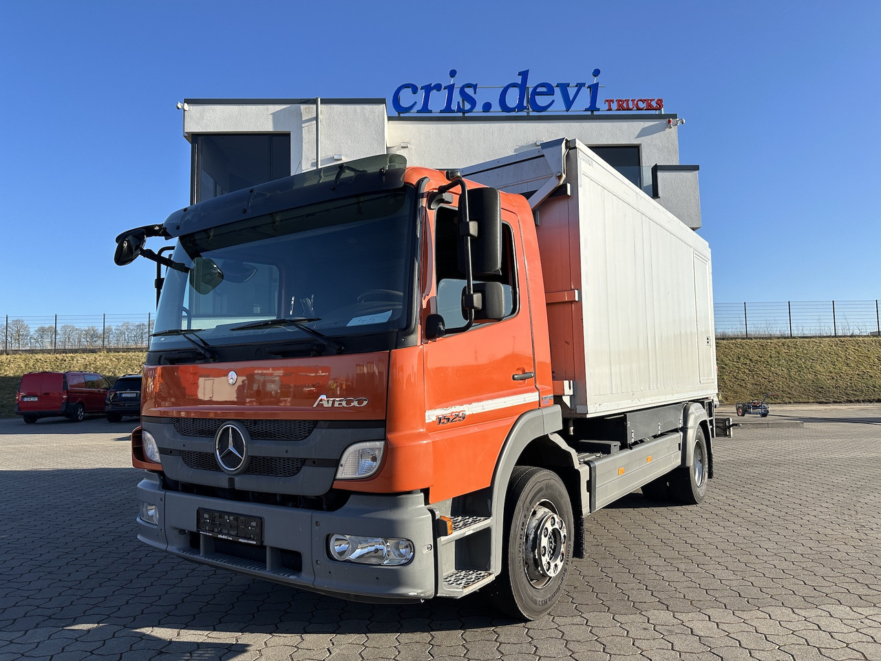 Mercedes-Benz Atego 1529 4x2  Atlas 57.3-A2   Kadaverkipper - Camion benne, Camion grue: photos 1 Mercedes-Benz Atego 1529 4x2  Atlas 57.3-A2   Kadaverkipper - Camion benne, Camion grue: photos 1