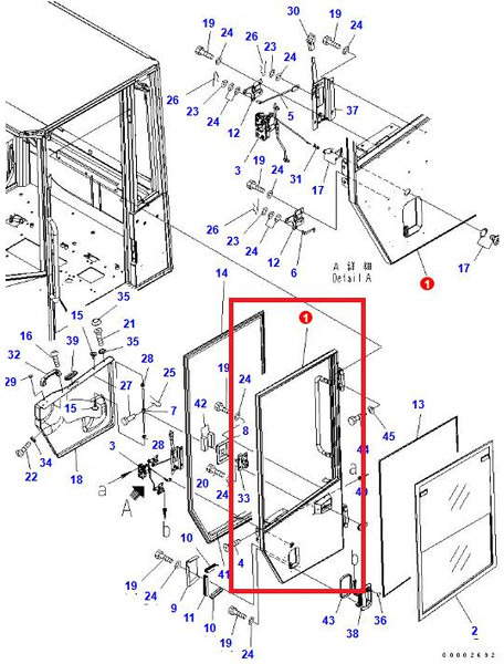 Komatsu WA100-5 DOOR ASSY 417-926-3106 - Cabine et intérieur pour Engins de chantier: photos 2 Komatsu WA100-5 DOOR ASSY 417-926-3106 - Cabine et intérieur pour Engins de chantier: photos 2