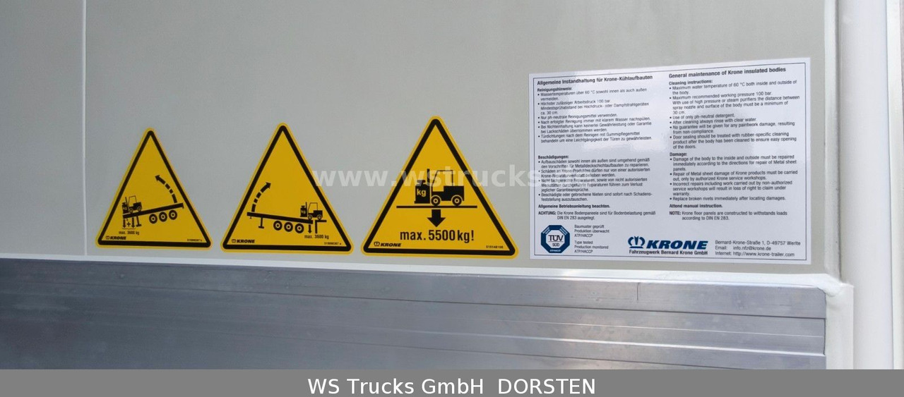 Semi-remorque frigorifique Krone " Sofort " Carrier Vector 1550 *NEU* SAF: photos 16 Semi-remorque frigorifique Krone " Sofort " Carrier Vector 1550 *NEU* SAF: photos 16