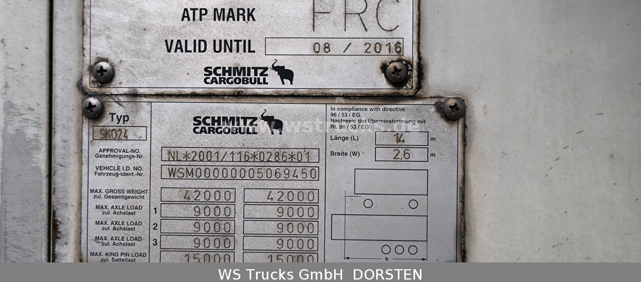 Schmitz Cargobull SKO 24 Kühlauflieger | Rohrbahn Vector 1850Mt - Semi-remorque fourgon: photos 3 Schmitz Cargobull SKO 24 Kühlauflieger | Rohrbahn Vector 1850Mt - Semi-remorque fourgon: photos 3