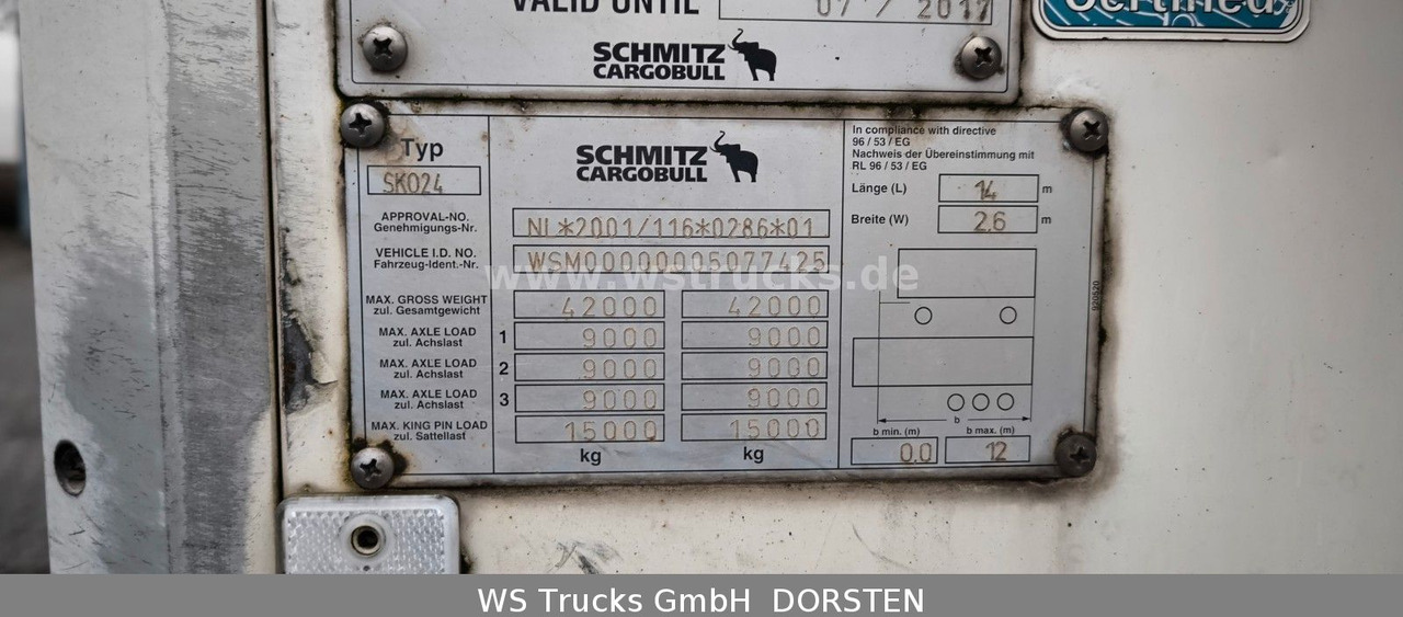 Schmitz Cargobull SKO 24 Kühlauflieger | Rohrbahn Vector 1850Mt - Semi-remorque fourgon: photos 5 Schmitz Cargobull SKO 24 Kühlauflieger | Rohrbahn Vector 1850Mt - Semi-remorque fourgon: photos 5