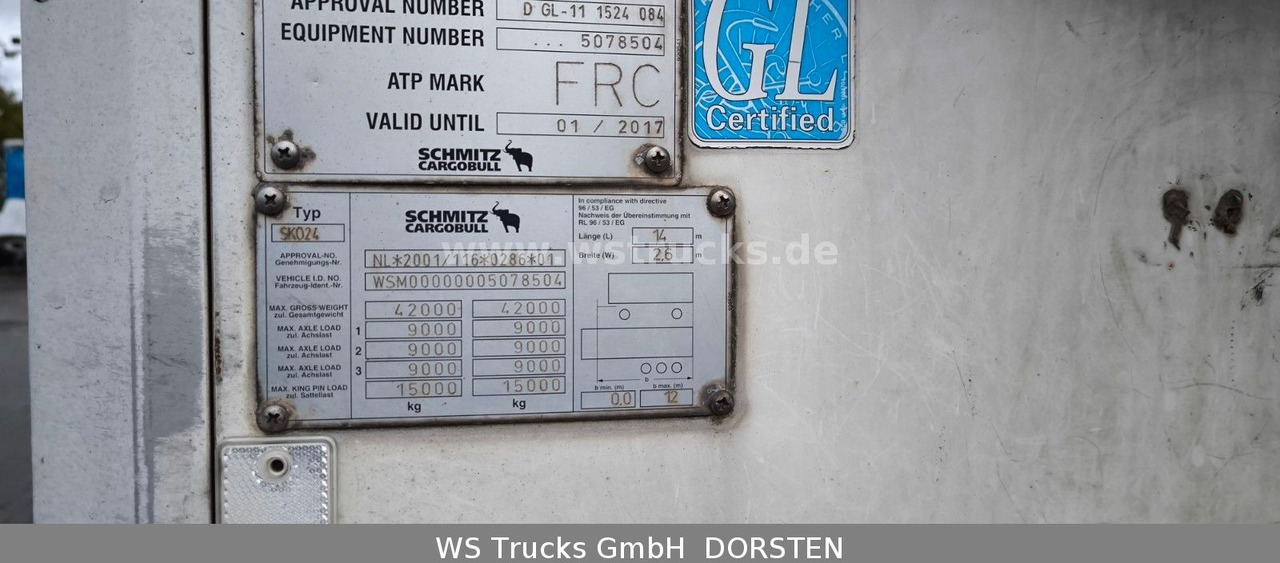 Schmitz Cargobull SKO 24 Kühlauflieger | Vector 1850 MT | LBW - Semi-remorque frigorifique: photos 4 Schmitz Cargobull SKO 24 Kühlauflieger | Vector 1850 MT | LBW - Semi-remorque frigorifique: photos 4