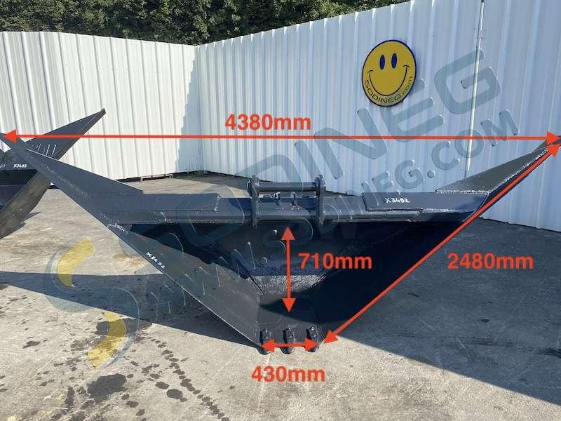 4380 / 430mm - attache Poclain - Godet pour pelle pour Engins de chantier: photos 1 4380 / 430mm - attache Poclain - Godet pour pelle pour Engins de chantier: photos 1