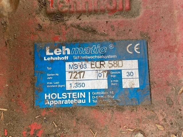 Lehnhoff (99002520) mech. SW Lehnhoff MS 03 - Attache rapide pour Engins de chantier: photos 5 Lehnhoff (99002520) mech. SW Lehnhoff MS 03 - Attache rapide pour Engins de chantier: photos 5