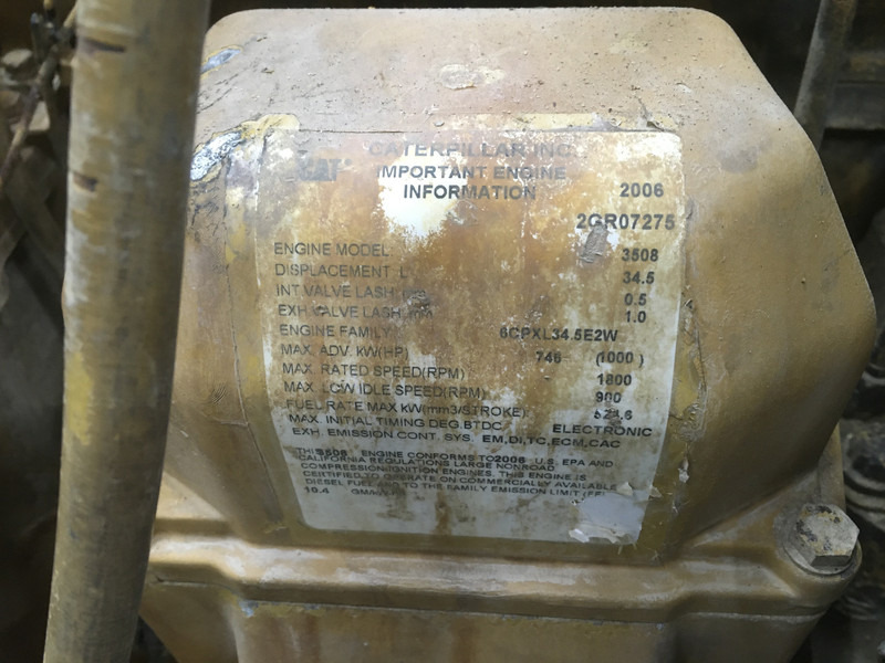 Engins de chantier Caterpillar 3508B 2GR-1953816 FOR PARTS: photos 6