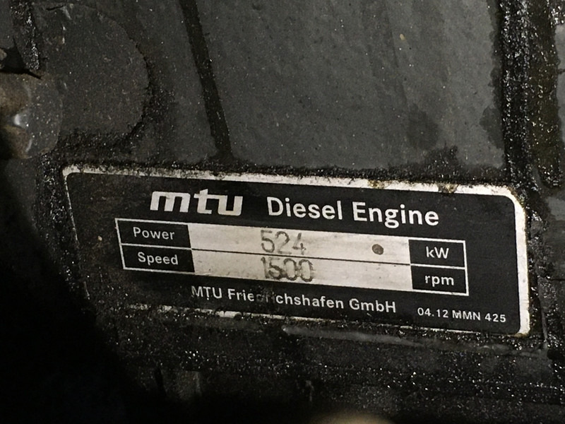 Groupe électrogène MTU 12V1600G10F GENERATOR 700KVA USED: photos 7