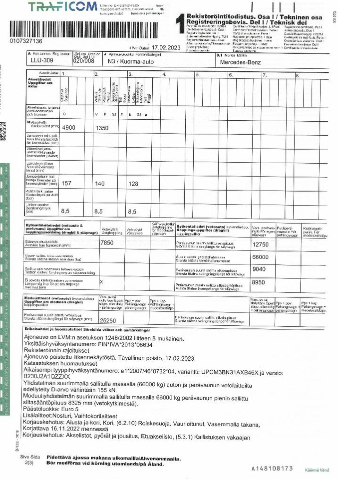 Mercedes-Benz Actros 2545 en leasing occasion Mercedes-Benz Actros 2545: photos 8 Mercedes-Benz Actros 2545 en leasing occasion Mercedes-Benz Actros 2545: photos 8