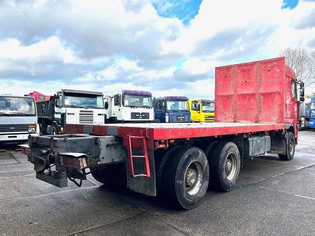 DAF 95-430XF SPACECAB 6x4 FULL STEEL WITH OPEN BODY (EURO 3 / 9.000 KG. FRONT AXLE / FULL STEEL SUSPENSION / REDUCTION AXLES / ZF16 - Camion plateau: photos 3 DAF 95-430XF SPACECAB 6x4 FULL STEEL WITH OPEN BODY (EURO 3 / 9.000 KG. FRONT AXLE / FULL STEEL SUSPENSION / REDUCTION AXLES / ZF16 - Camion plateau: photos 3