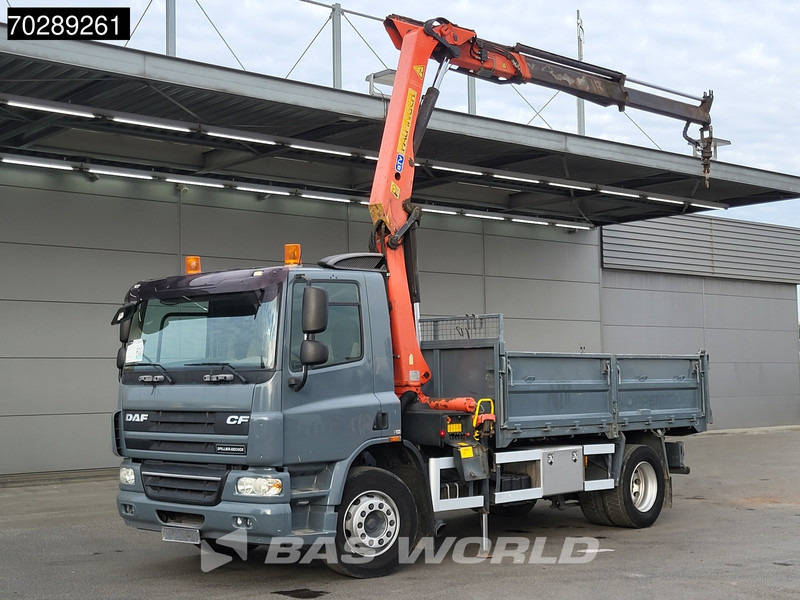 DAF CF75.250 FA75 4X2 Palfinger PK11000 Crane 8m3 tipper Manual Euro 4 - Camion benne, Camion grue: photos 1 DAF CF75.250 FA75 4X2 Palfinger PK11000 Crane 8m3 tipper Manual Euro 4 - Camion benne, Camion grue: photos 1