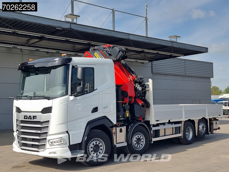 DAF XF 530 8X2 NEW Palfinger PK580 TEC Kran Crane Fly-Jib 2.5t Winch Lift+Lenkasche Retarder - Camion plateau, Camion grue: photos 2 DAF XF 530 8X2 NEW Palfinger PK580 TEC Kran Crane Fly-Jib 2.5t Winch Lift+Lenkasche Retarder - Camion plateau, Camion grue: photos 2