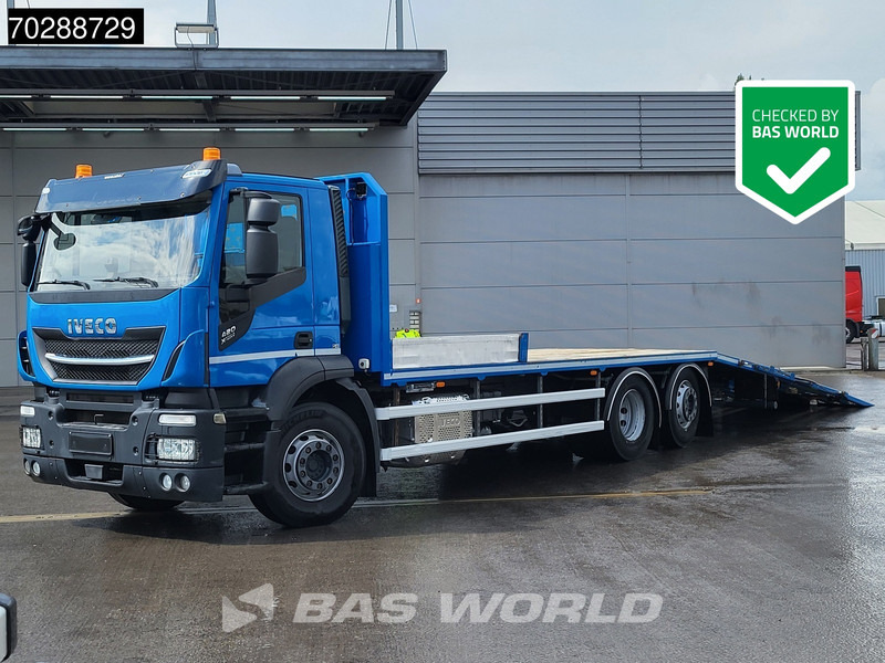 Iveco X-Way 420 6X2 Machine transporter Hydraulic Ramp Winch Lift+steering axle ACC Euro 6 - Camion porte-voitures: photos 1 Iveco X-Way 420 6X2 Machine transporter Hydraulic Ramp Winch Lift+steering axle ACC Euro 6 - Camion porte-voitures: photos 1
