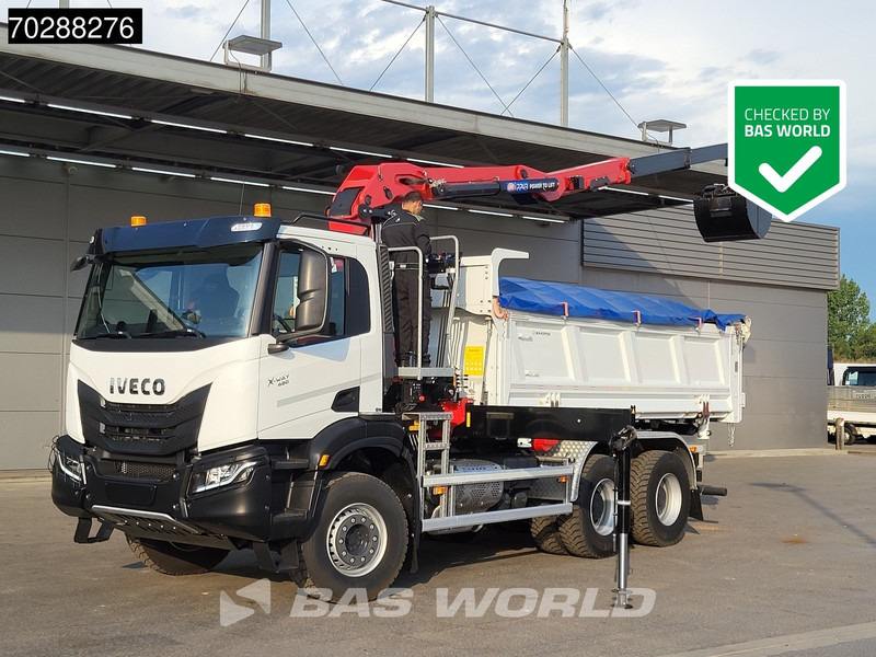 Iveco X-Way 480 6X4 NEW! HMF 2243Z-RCS Z-Crane kran 12m3 KH-Kipper Retarder Big-Axle - Camion benne, Camion grue: photos 1 Iveco X-Way 480 6X4 NEW! HMF 2243Z-RCS Z-Crane kran 12m3 KH-Kipper Retarder Big-Axle - Camion benne, Camion grue: photos 1