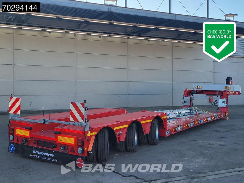 Kässbohrer LB3E 4 axles Extenable 540cm Gooseneck 3xSteeringaxle - Semi-remorque surbaissé: photos 1 Kässbohrer LB3E 4 axles Extenable 540cm Gooseneck 3xSteeringaxle - Semi-remorque surbaissé: photos 1