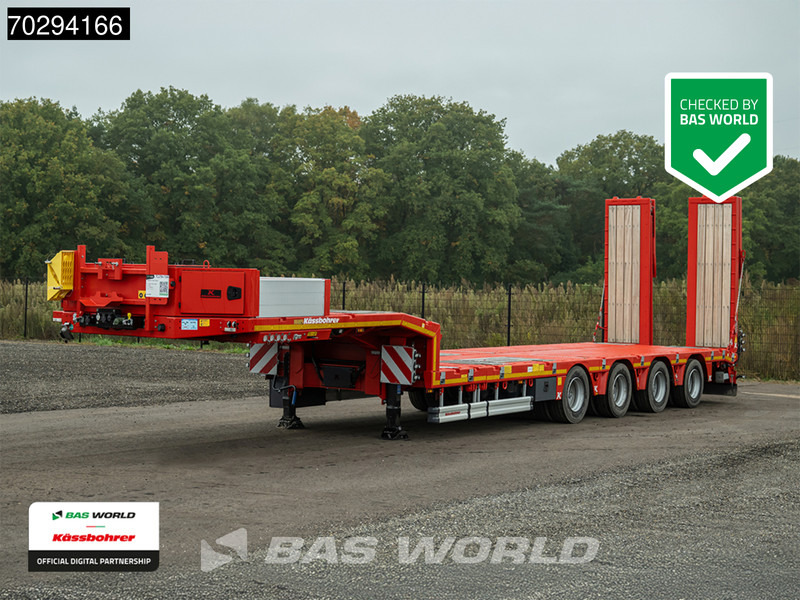 Kässbohrer LB4E 3 axles Extendable Ramps 1x Lift 3x Steering Axle - Semi-remorque surbaissé: photos 1 Kässbohrer LB4E 3 axles Extendable Ramps 1x Lift 3x Steering Axle - Semi-remorque surbaissé: photos 1