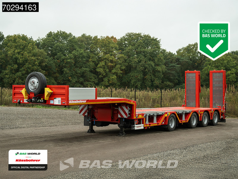 Kässbohrer LB4E 4 axles Hydr. Ramps 620cm-Extendable Lift+ 2x Steering Axle - Semi-remorque surbaissé: photos 1 Kässbohrer LB4E 4 axles Hydr. Ramps 620cm-Extendable Lift+ 2x Steering Axle - Semi-remorque surbaissé: photos 1
