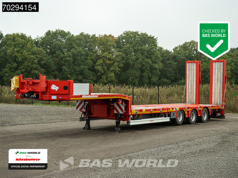 Kässbohrer NEW! Hydraulic Bed 450cm Extendable Lift+Steering Axle - Semi-remorque surbaissé: photos 1 Kässbohrer NEW! Hydraulic Bed 450cm Extendable Lift+Steering Axle - Semi-remorque surbaissé: photos 1