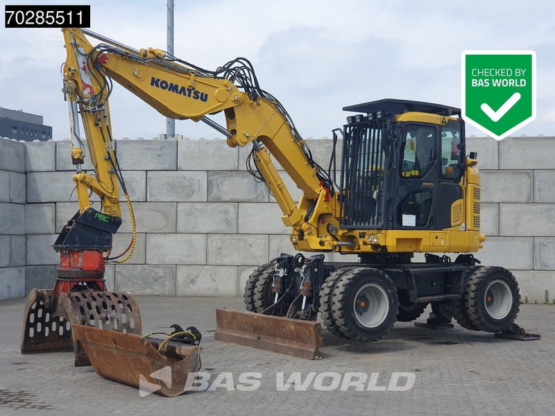 Komatsu PW118 MR -11 - Pelle sur pneus: photos 1 Komatsu PW118 MR -11 - Pelle sur pneus: photos 1