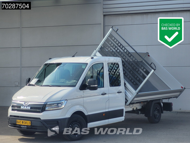 MAN TGE 3.180 Drie-Zijdige Automaat Kipper 2025-Facelift 180PK Trekhaak LED Airco Cruise Navi Euro6 Kipper Tipper Benne Kieper 3m3 A/C Towbar - Utilitaire benne: photos 1 MAN TGE 3.180 Drie-Zijdige Automaat Kipper 2025-Facelift 180PK Trekhaak LED Airco Cruise Navi Euro6 Kipper Tipper Benne Kieper 3m3 A/C Towbar - Utilitaire benne: photos 1