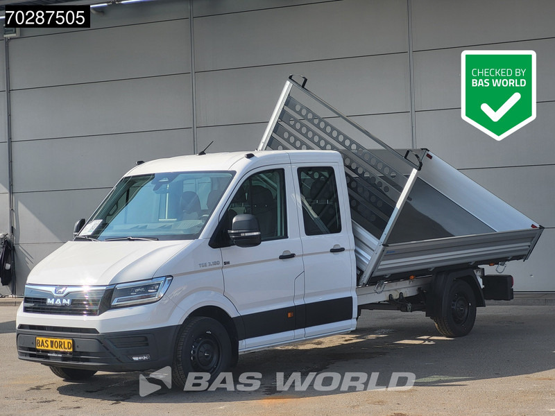 MAN TGE 3.180 Driezijdige Kipper Automaat 2025 Facelift 180PK Trekhaak LED Navi ACC Airco Cruise Euro6 Kipper Tippe Benne Kieper 3m3 A/C Towba - Utilitaire benne: photos 1 MAN TGE 3.180 Driezijdige Kipper Automaat 2025 Facelift 180PK Trekhaak LED Navi ACC Airco Cruise Euro6 Kipper Tippe Benne Kieper 3m3 A/C Towba - Utilitaire benne: photos 1