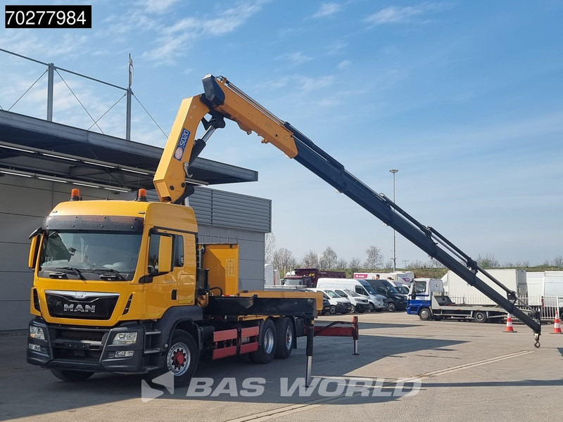 MAN TGS 26.480 6X4 HMF 5020 K6 Crane Kran 6x2H4 Hydrodrive Euro 6 - Camion plateau, Camion grue: photos 3 MAN TGS 26.480 6X4 HMF 5020 K6 Crane Kran 6x2H4 Hydrodrive Euro 6 - Camion plateau, Camion grue: photos 3