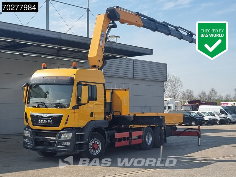 MAN TGS 26.480 6X4 HMF 5020 K6 Crane Kran 6x2H4 Hydrodrive Euro 6 - Camion plateau, Camion grue: photos 1 MAN TGS 26.480 6X4 HMF 5020 K6 Crane Kran 6x2H4 Hydrodrive Euro 6 - Camion plateau, Camion grue: photos 1