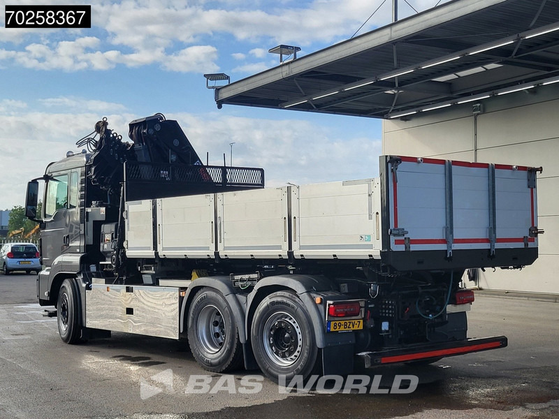 Camion benne, Camion grue MAN TGS 26.500 6X2 NL-Truck HIAB Crane Kran X-HIPRO 302 E-6 Fifth wheel Euro 6: photos 11
