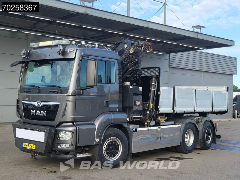 Camion benne, Camion grue MAN TGS 26.500 6X2 NL-Truck HIAB Crane Kran X-HIPRO 302 E-6 Fifth wheel Euro 6: photos 10