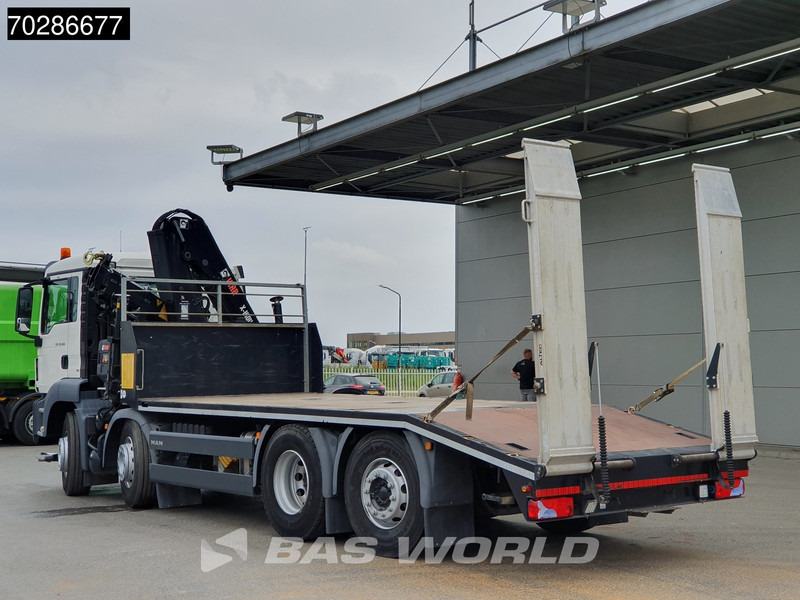 Camion porte-voitures, Camion grue MAN TGS 35.360 8X2 HIAB X-Hiduo 158 BS-3 Crane Lift+lenkasche Machine transporter Euro 6: photos 9